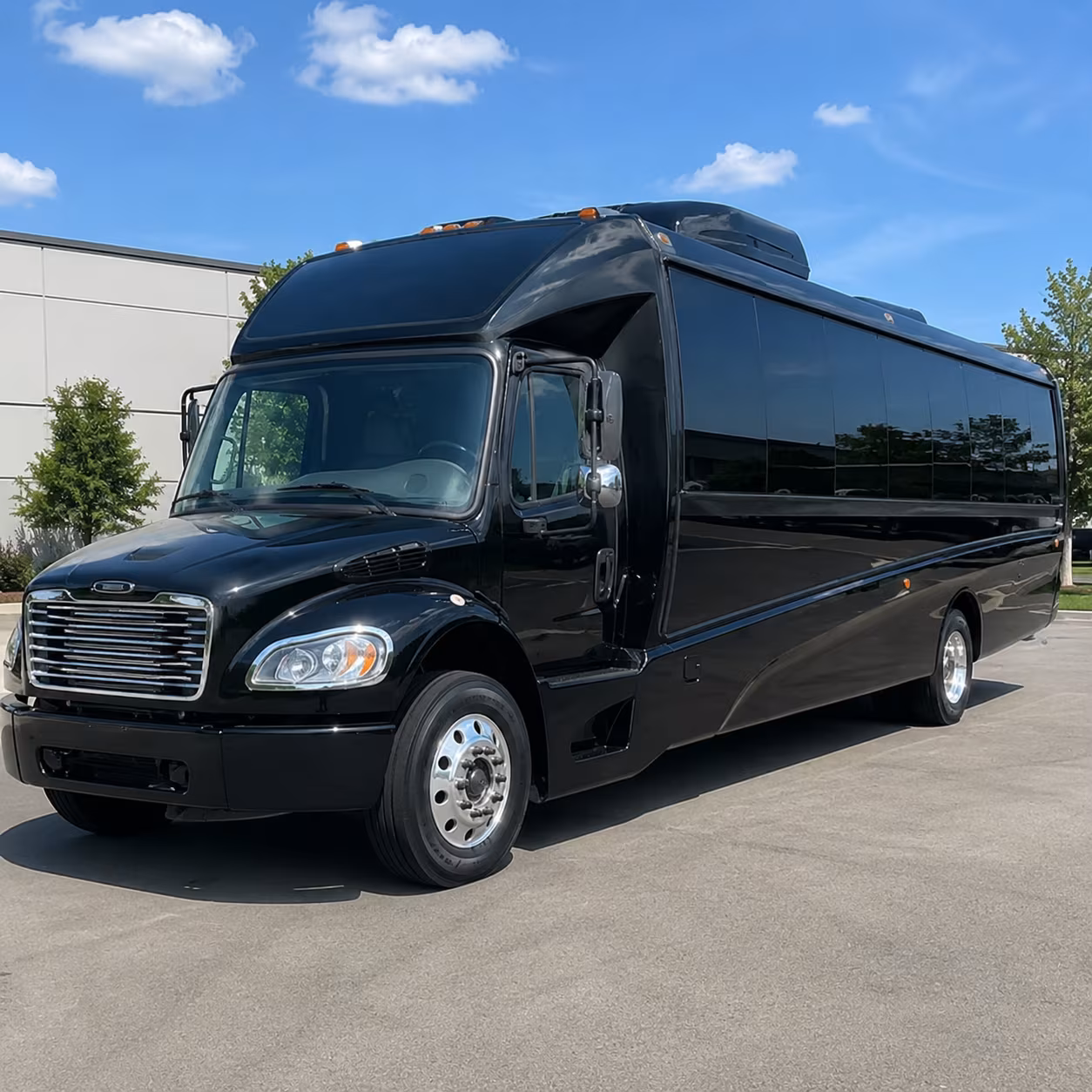 compare every bus type available for sunnyvale corporate transportation