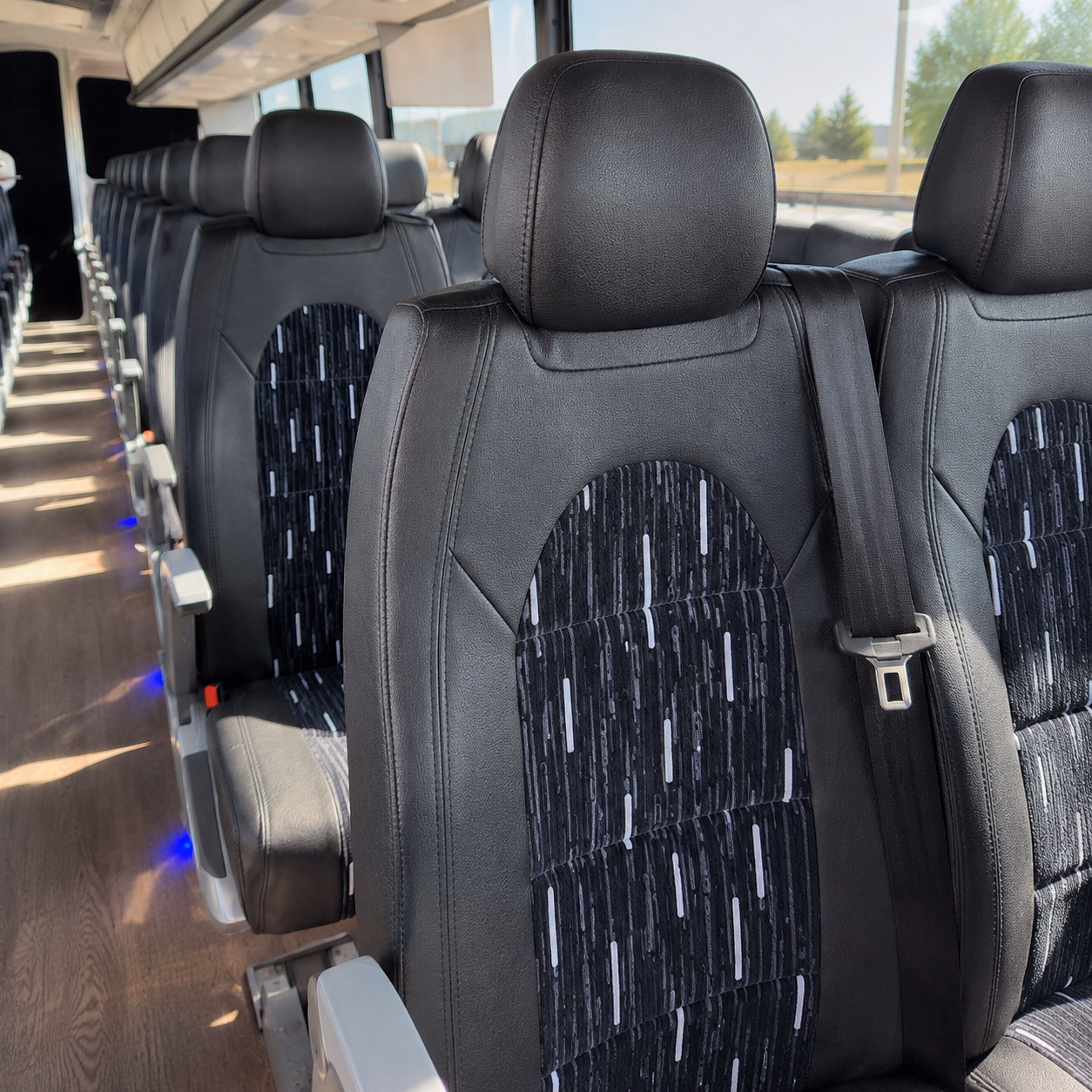 these bus types are available for sunnyvale government military trips