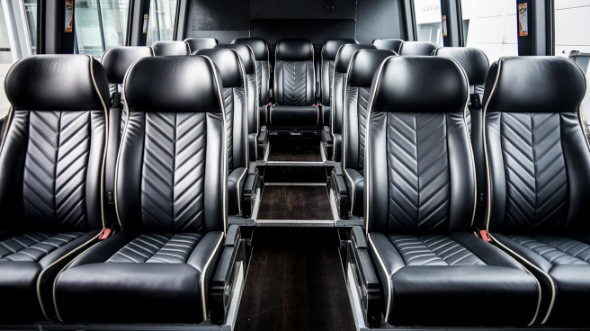 20 passenger minibus inside santa clara