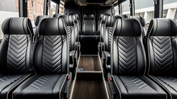 25 passenger minibus inside santa clara