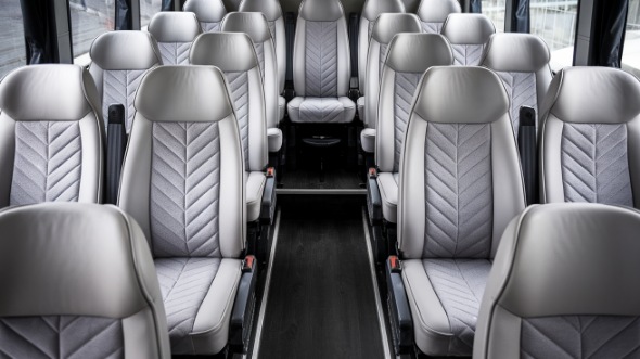 30 passenger minibus inside santa clara
